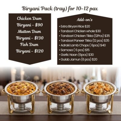 Biryani Pack (tray) for 10-12 pax