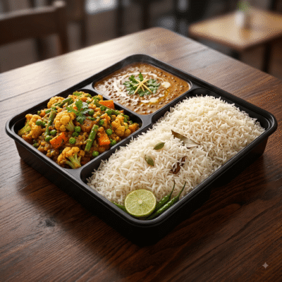 Dal Makhani Combo (Dal+ Veg +Rice)