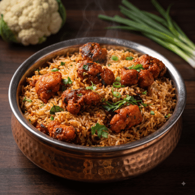 Gobi Manchurian Fried Rice